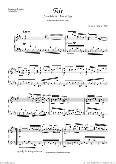 Air from Suite No.3 (on the G string)