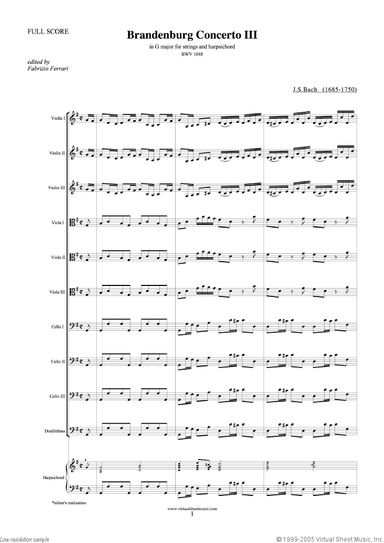 Brandenburg Concerto III (COMPLETE)