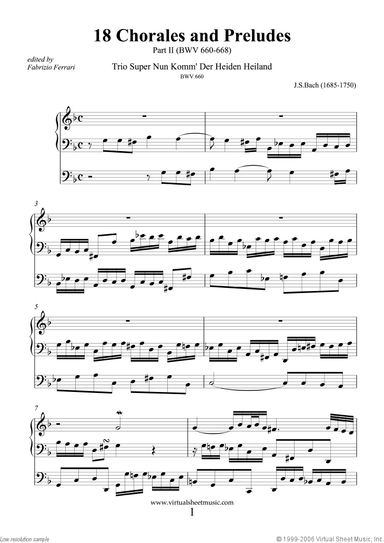 Chorales and Preludes, 18 (part II)