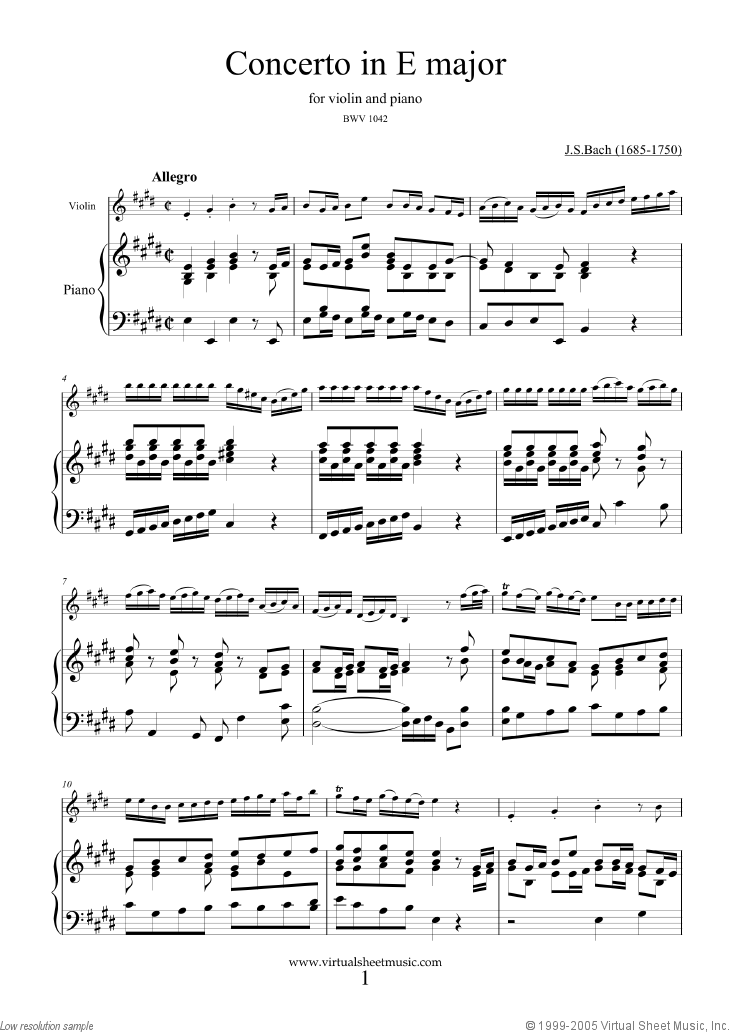 Concerto in E major