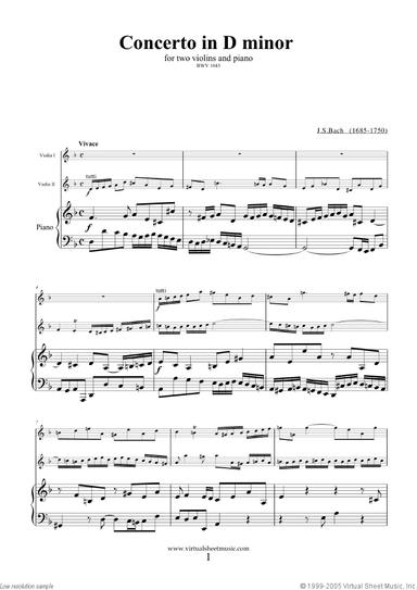 Concerto in D minor BWV 1043 (Double Concerto)