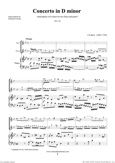 Concerto in D minor BWV 1043 (Double Concerto)