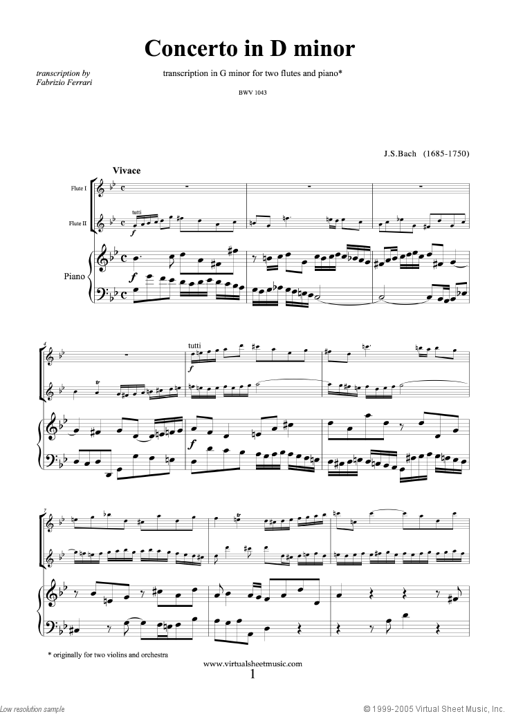 Concerto in D minor BWV 1043 (Double Concerto)
