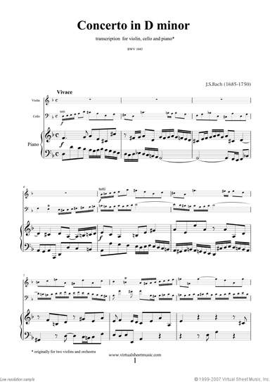Concerto in D minor BWV 1043 (Double Concerto)
