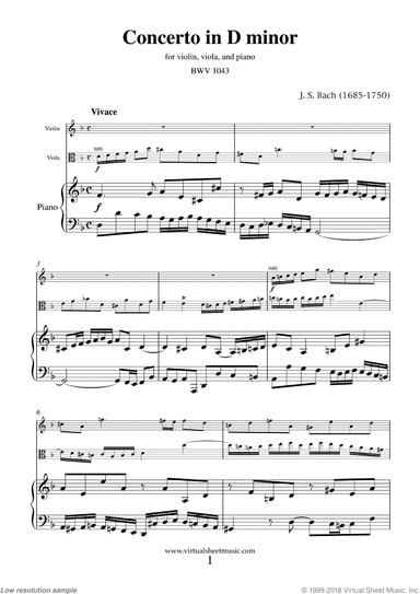 Concerto in D minor BWV 1043 (Double Concerto)