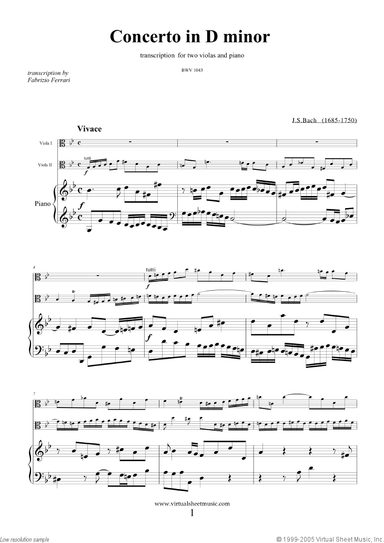 Concerto in D minor BWV 1043 (Double Concerto)