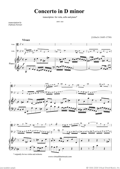 Concerto in D minor BWV 1043 (Double Concerto)