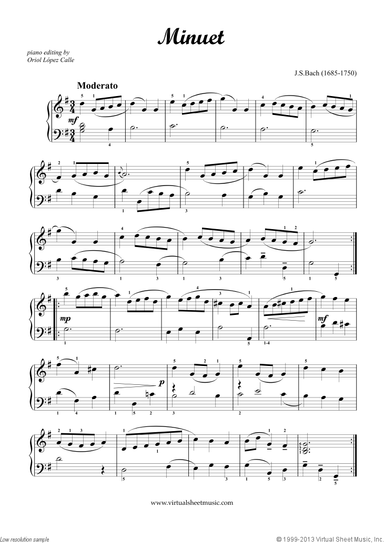 Minuet in G major