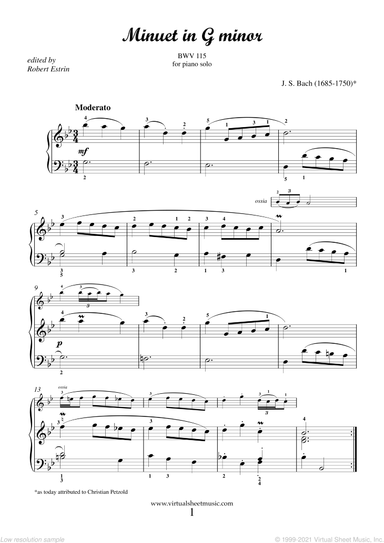 Minuet in G minor