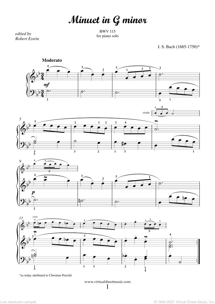 Minuet in G minor