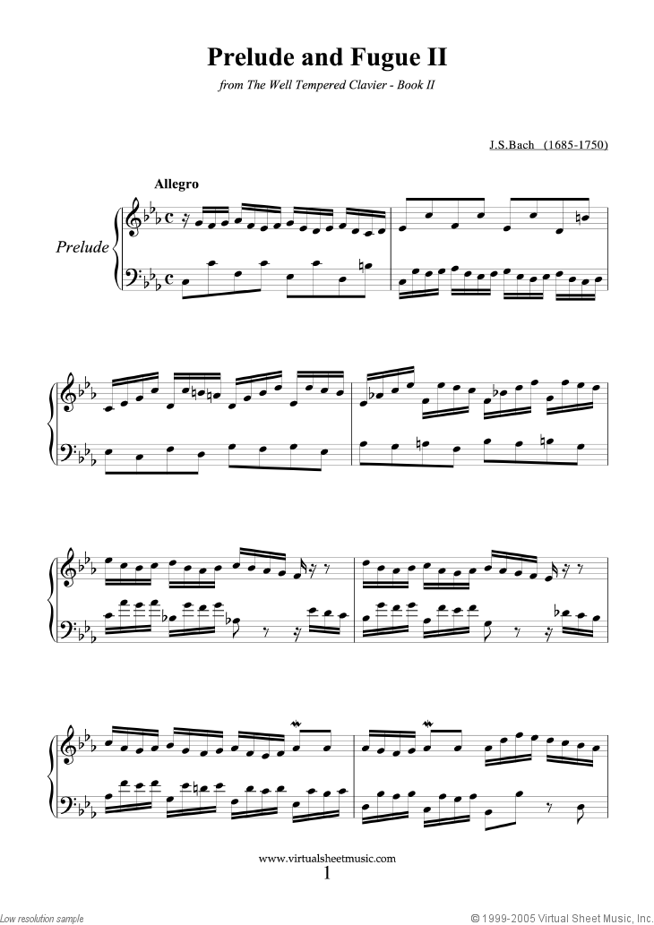 Prelude and Fugue II - Book II
