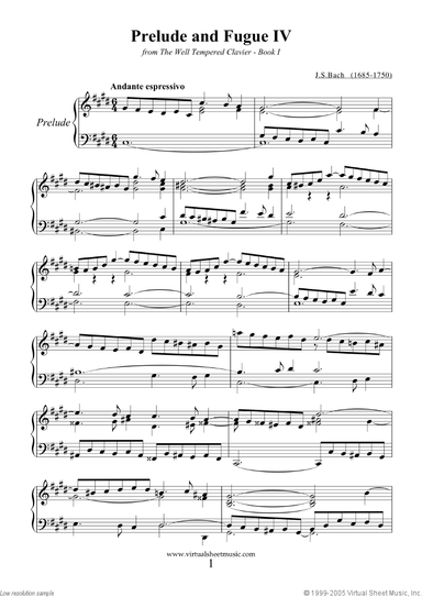 Prelude and Fugue IV - Book I