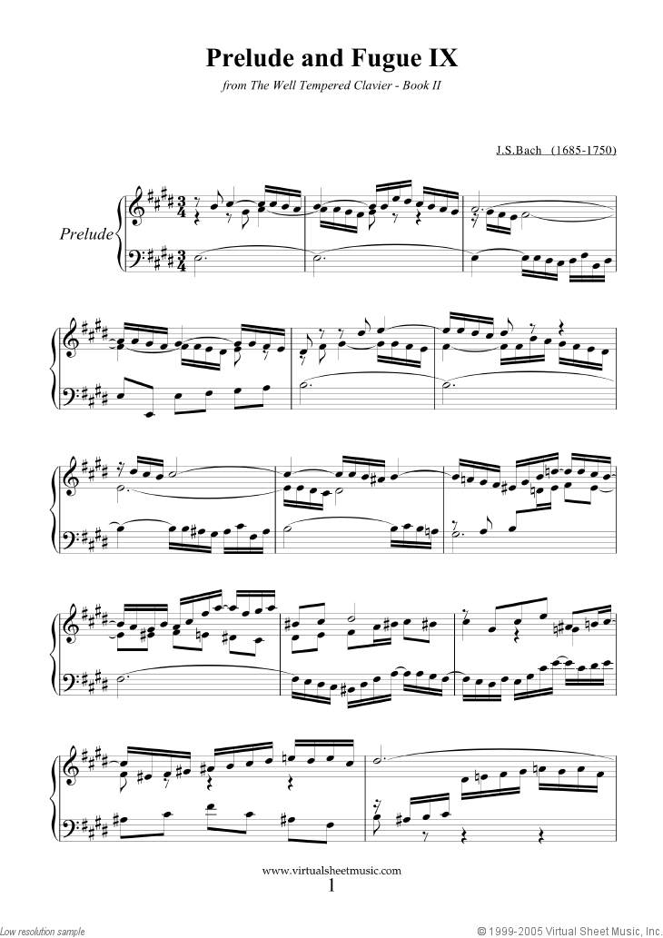 Prelude and Fugue IX - Book II