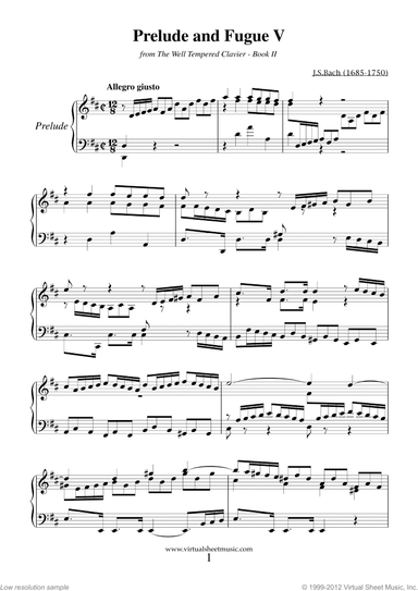 Prelude and Fugue V - Book II