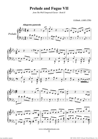 Prelude and Fugue VII - Book II