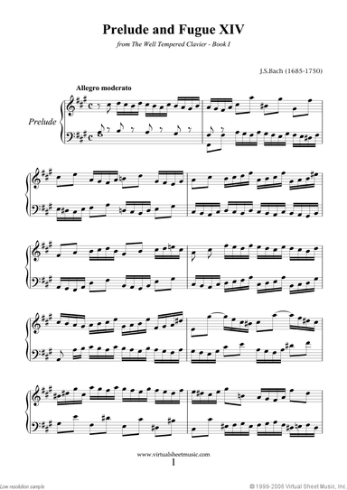 Prelude and Fugue XIV - Book I