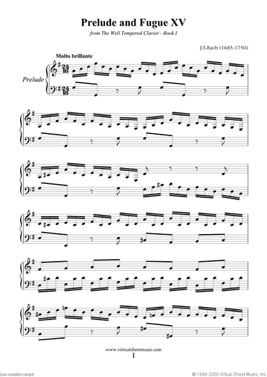 Prelude and Fugue XV - Book I