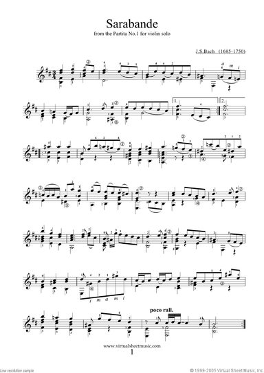 Sarabande and Gavotte