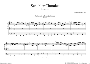 Schubler Chorales (original)