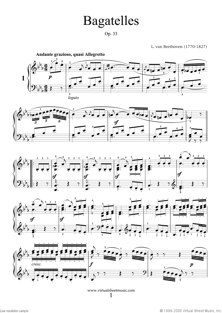 Bagatelles Op.33