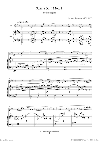 Sonata Op.12 No.1