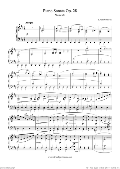 Sonata Op.28 &#34;Pastorale&#34;