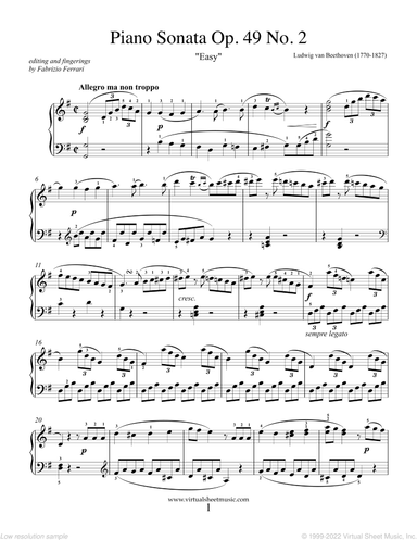 Sonata Op.49 No.2 &quot;Easy&quot; (NEW EDITION)