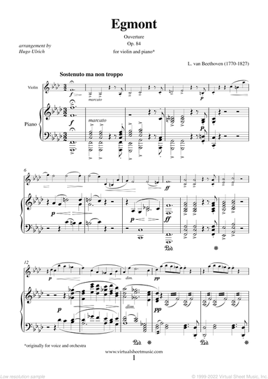 Egmont Ouverture Op. 84