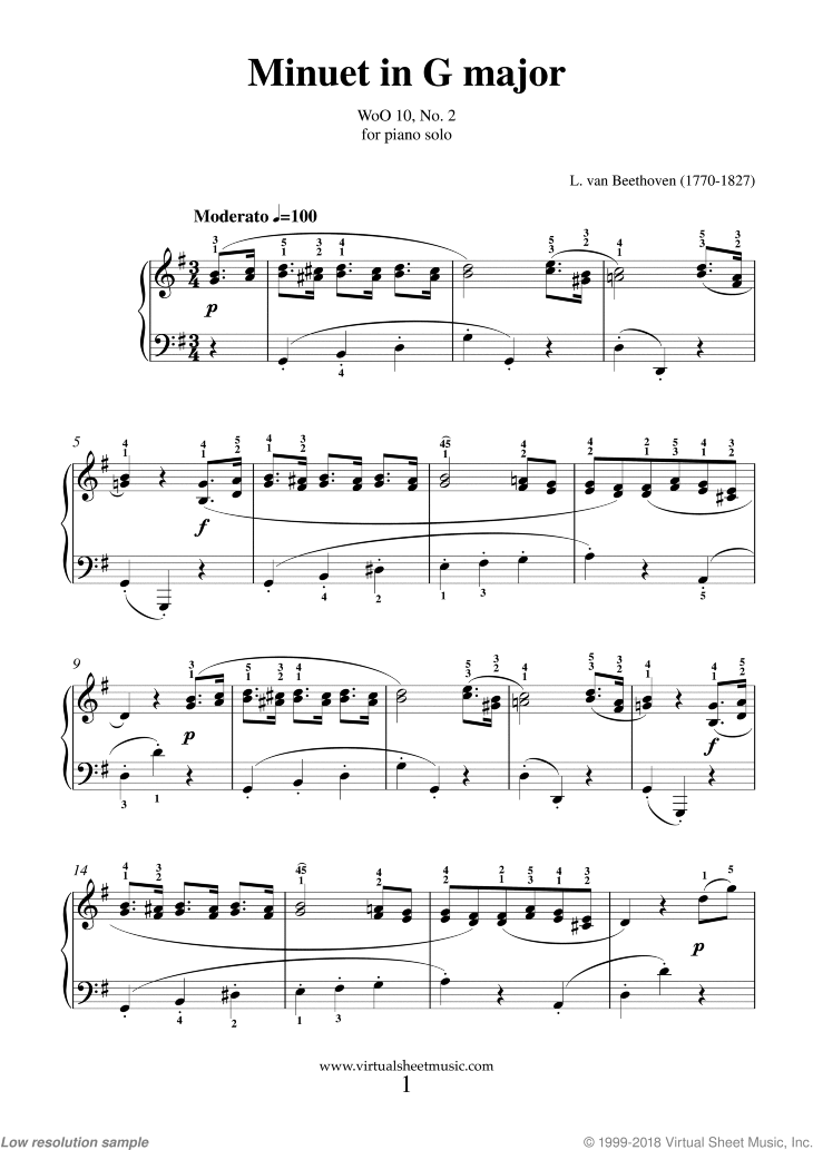 Minuet in G