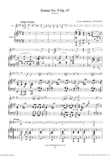 Sonata Op.47 No.9 &quot;Kreutzer&quot;