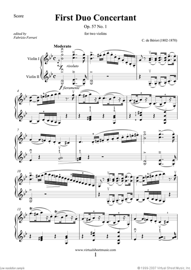 First Duo Concertant Op.57 No.1