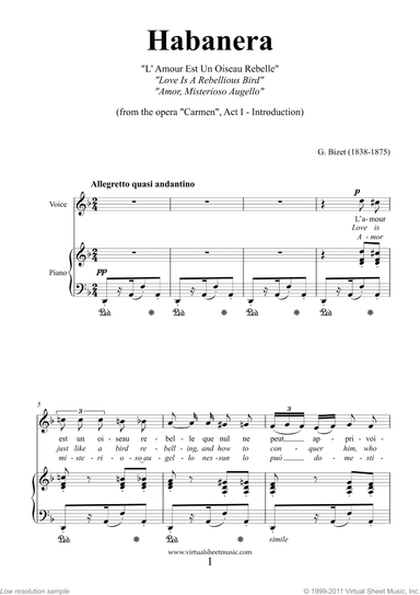 Habanera, from Carmen