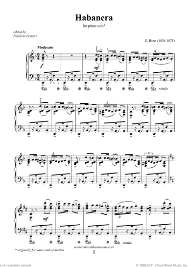 Habanera, from Carmen