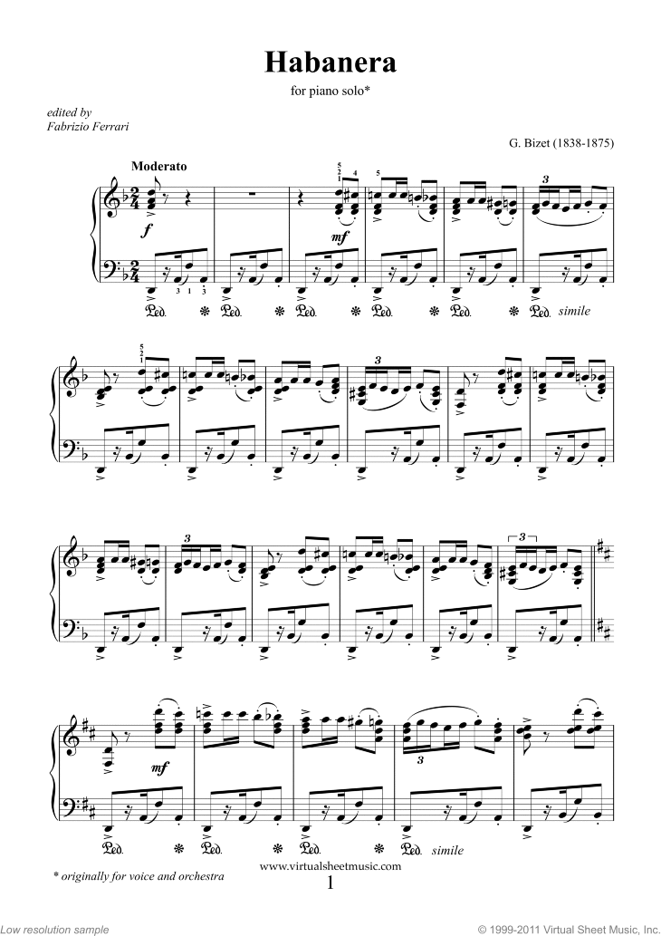 Habanera, from Carmen