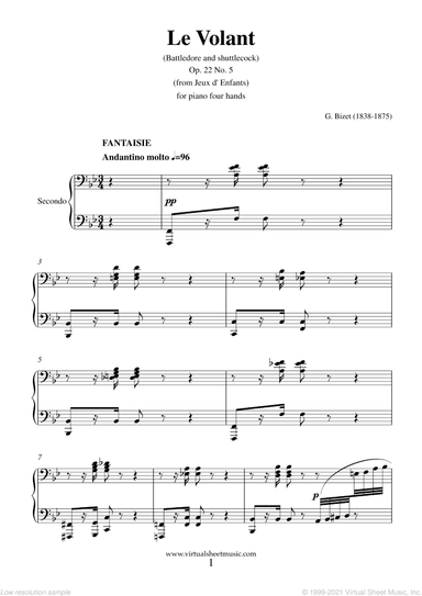 Le Volant, from Jeux d' Enfants