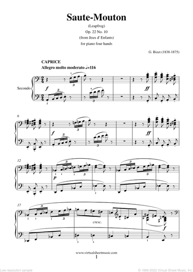 Saute-Mouton, from Jeux d' Enfants