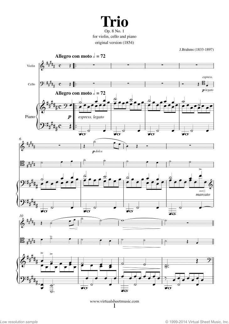 Trio No.1 Op.8 (COMPLETE)