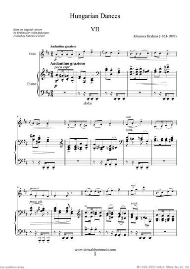 Hungarian Dances (original version, part II)