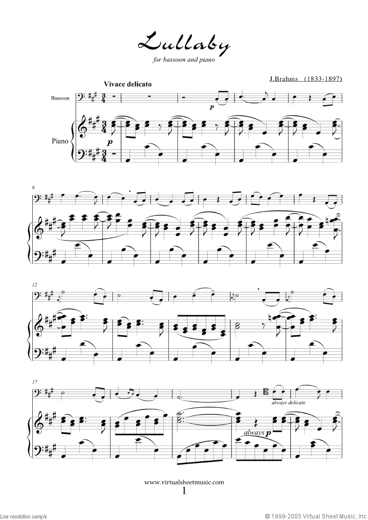 Lullaby Op. 49 No. 4