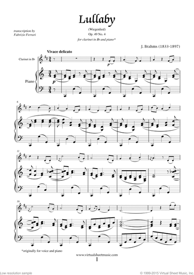Lullaby Op. 49 No. 4