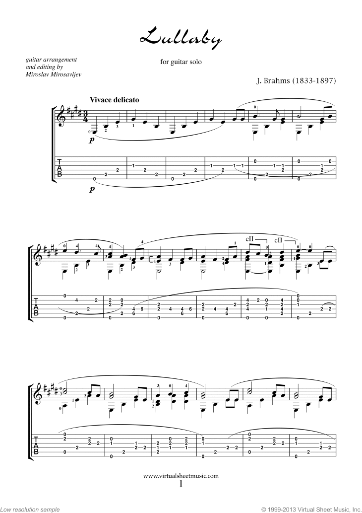 Lullaby Op. 49 No. 4