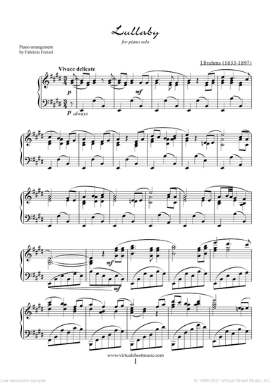 Lullaby Op. 49 No. 4