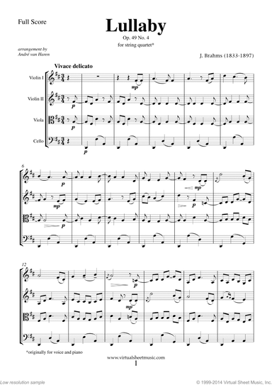 Lullaby Op. 49 No. 4 (f.score)