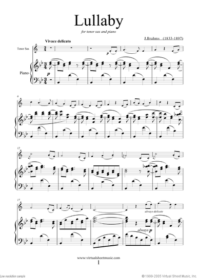 Lullaby Op. 49 No. 4