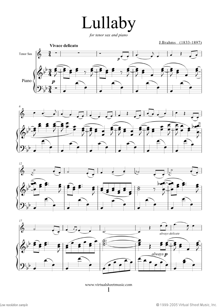 Lullaby Op. 49 No. 4