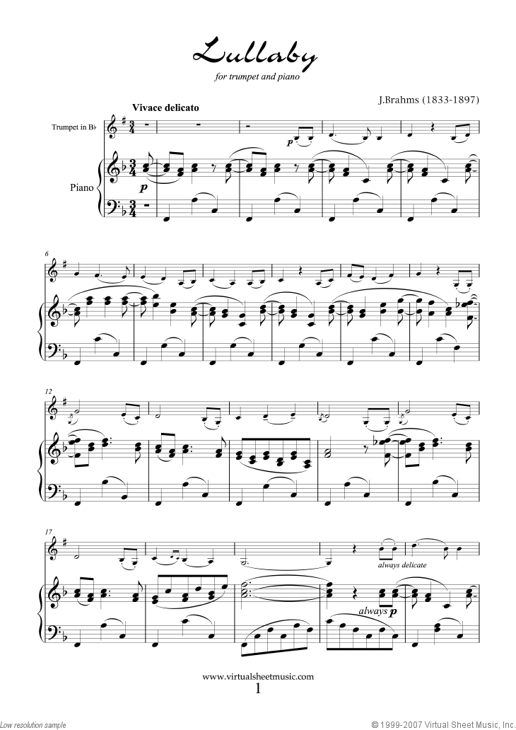 Lullaby Op. 49 No. 4