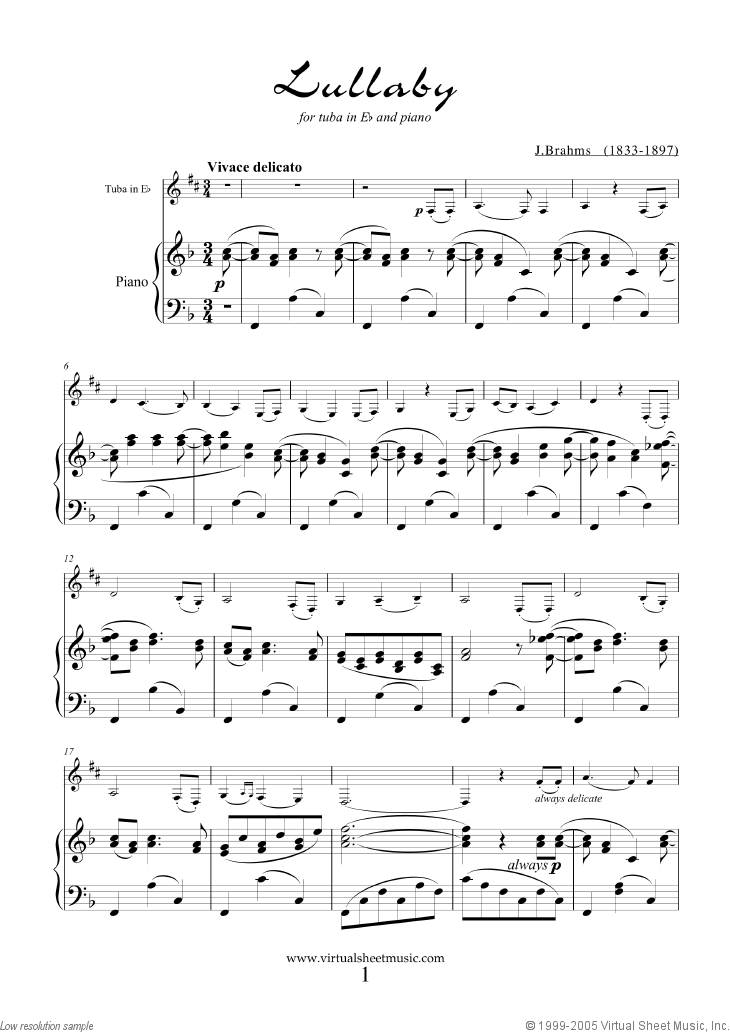 Lullaby Op. 49 No. 4