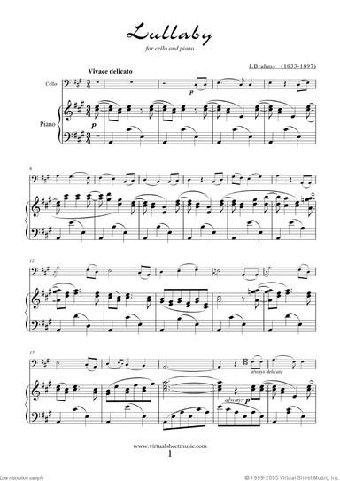 Lullaby Op. 49 No. 4