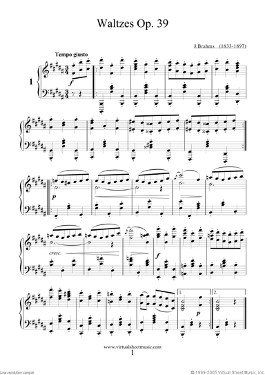Waltzes Op.39