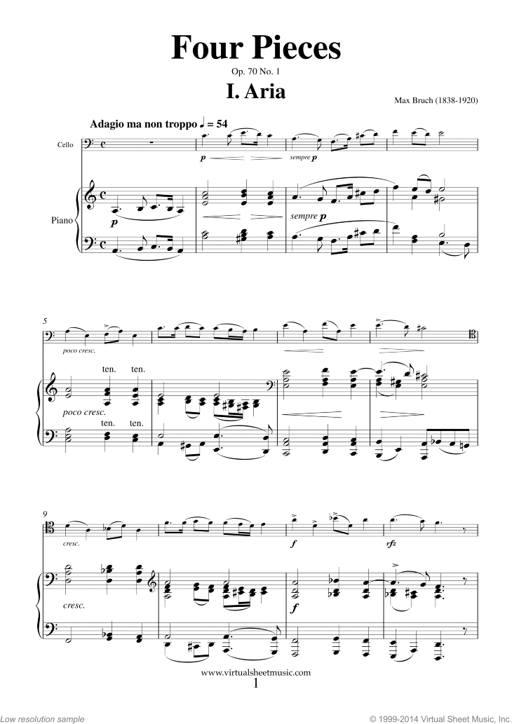 Four Pieces Op.70 No.1